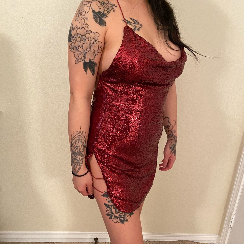 tobi sequined dress